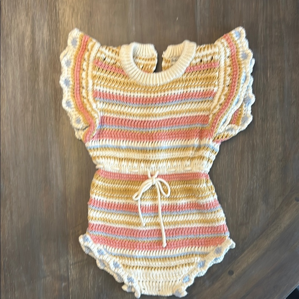 Bebe Organic Knit Baby Romper